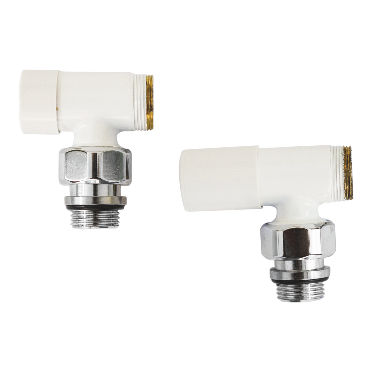 Pair of valves with lockshield