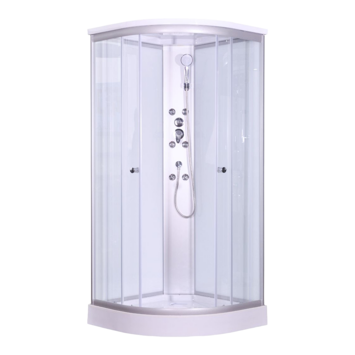 Complete Shower Unit PUNTO with Quick Assembly 90x90x215 cm