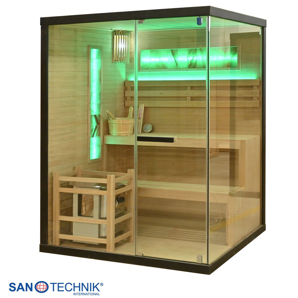 Salzstein Sauna LUXOR 2 | für 3 Personen