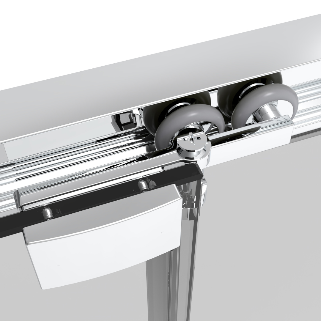 Eckdusche m. Drehschiebetür chrom Easy-Clean | 2 Größen