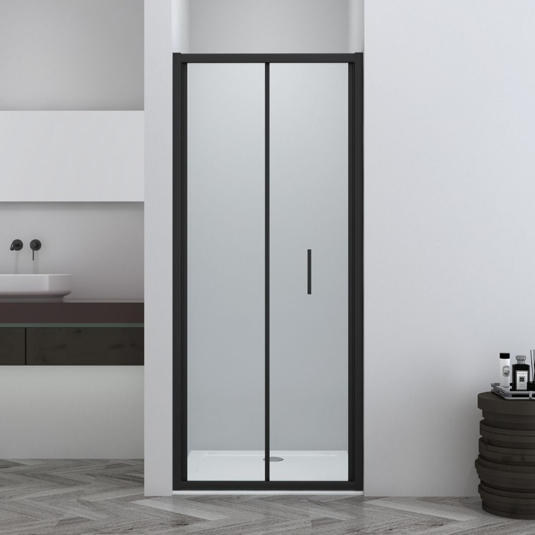 Falttür schwarz 6mm Easy-Clean | 3 verschiedene Größen