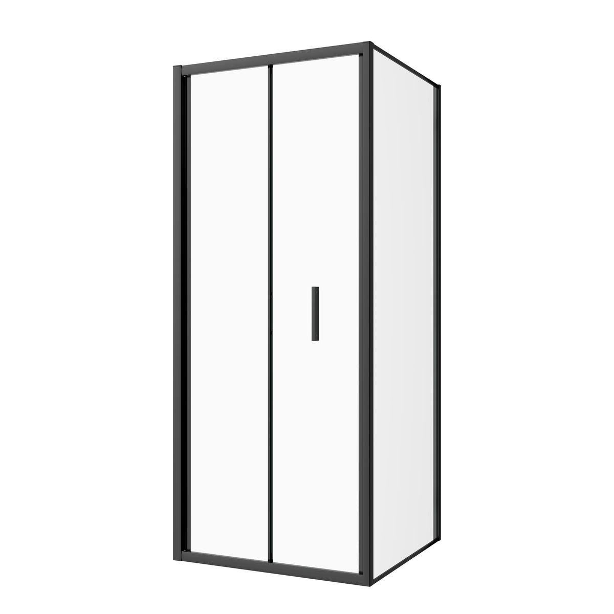 Falttür schwarz 6mm Easy-Clean | 3 verschiedene Größen