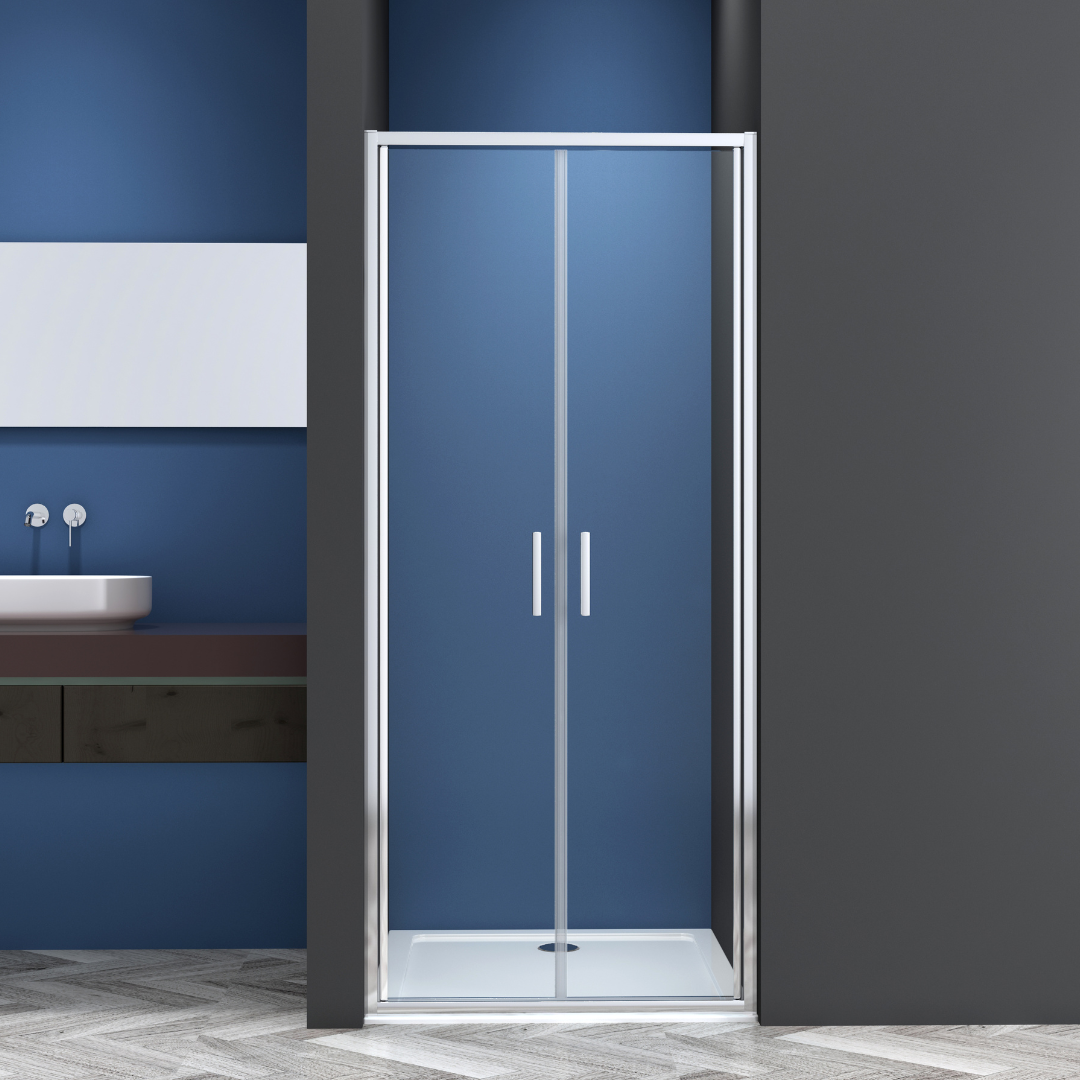 Salontür chrom 6mm ESG Easy-Clean | 3 verschiedene Größen