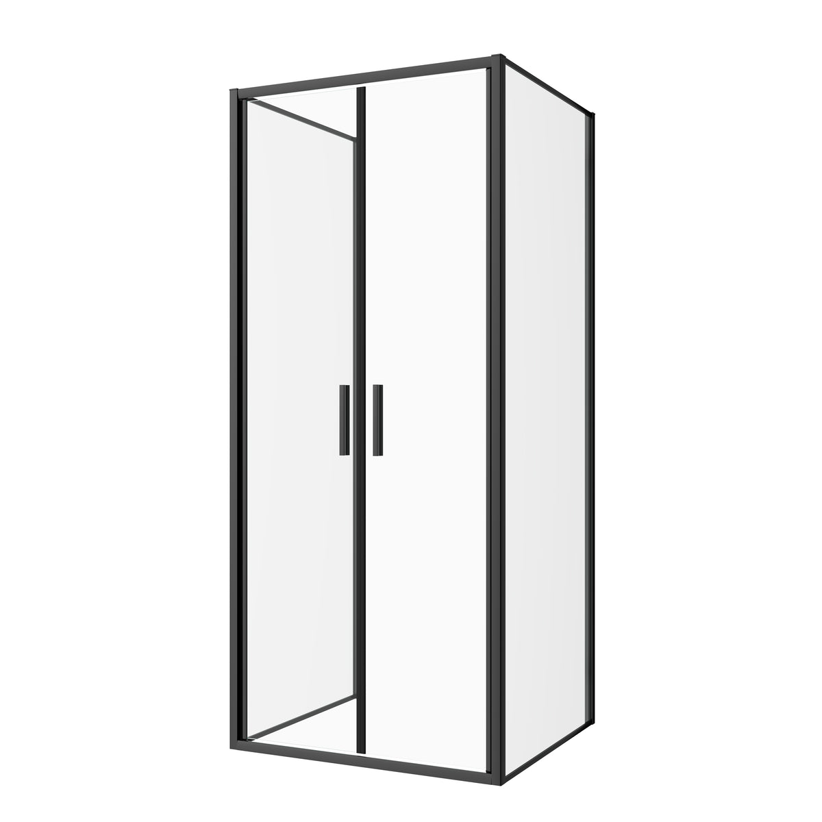 Salontür schwarz 6mm ESG Easy-Clean | 3 verschiedene Größen