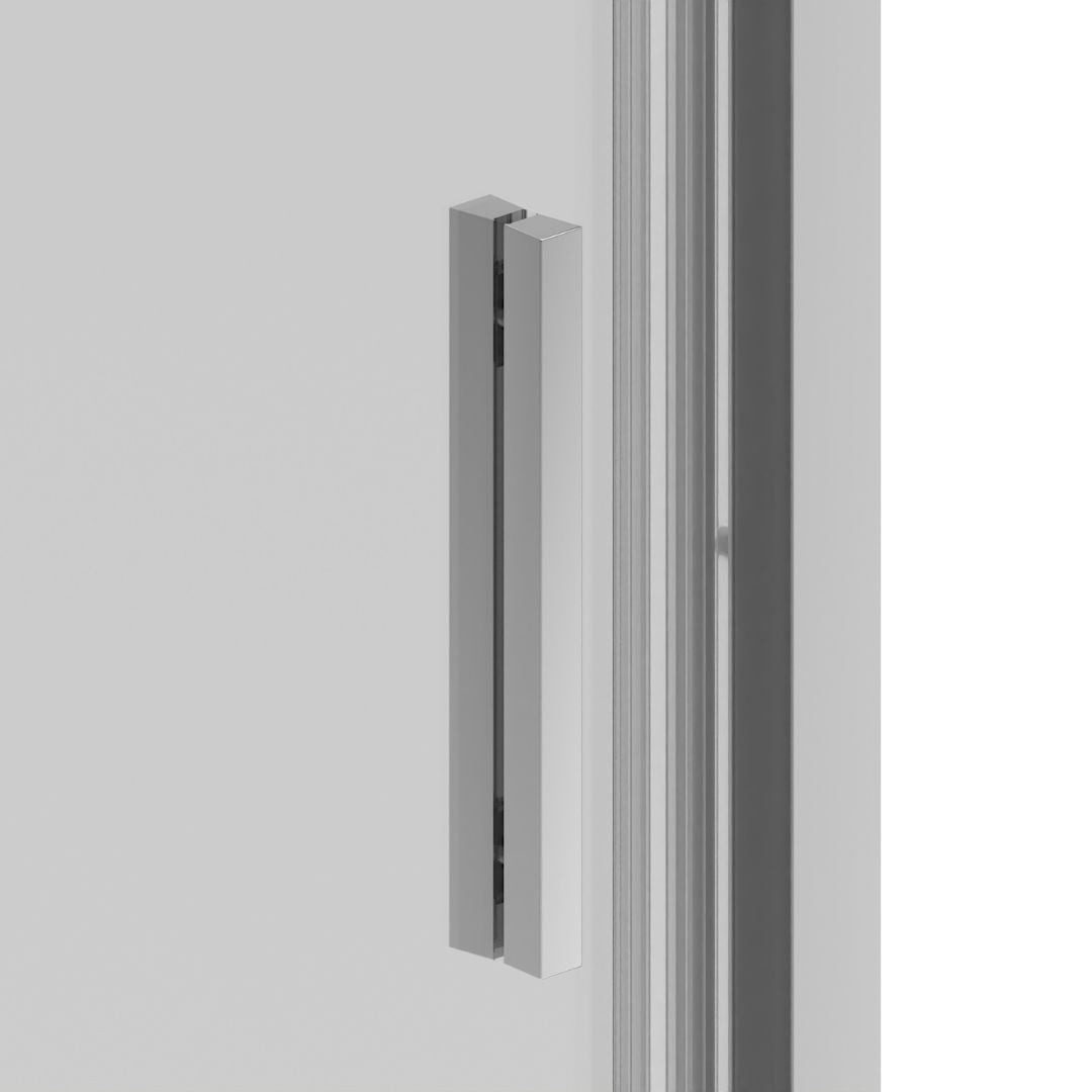 Schiebetür chrom 6mm ESG Easy-Clean/Soft-Close | 3 verschiedene Größen