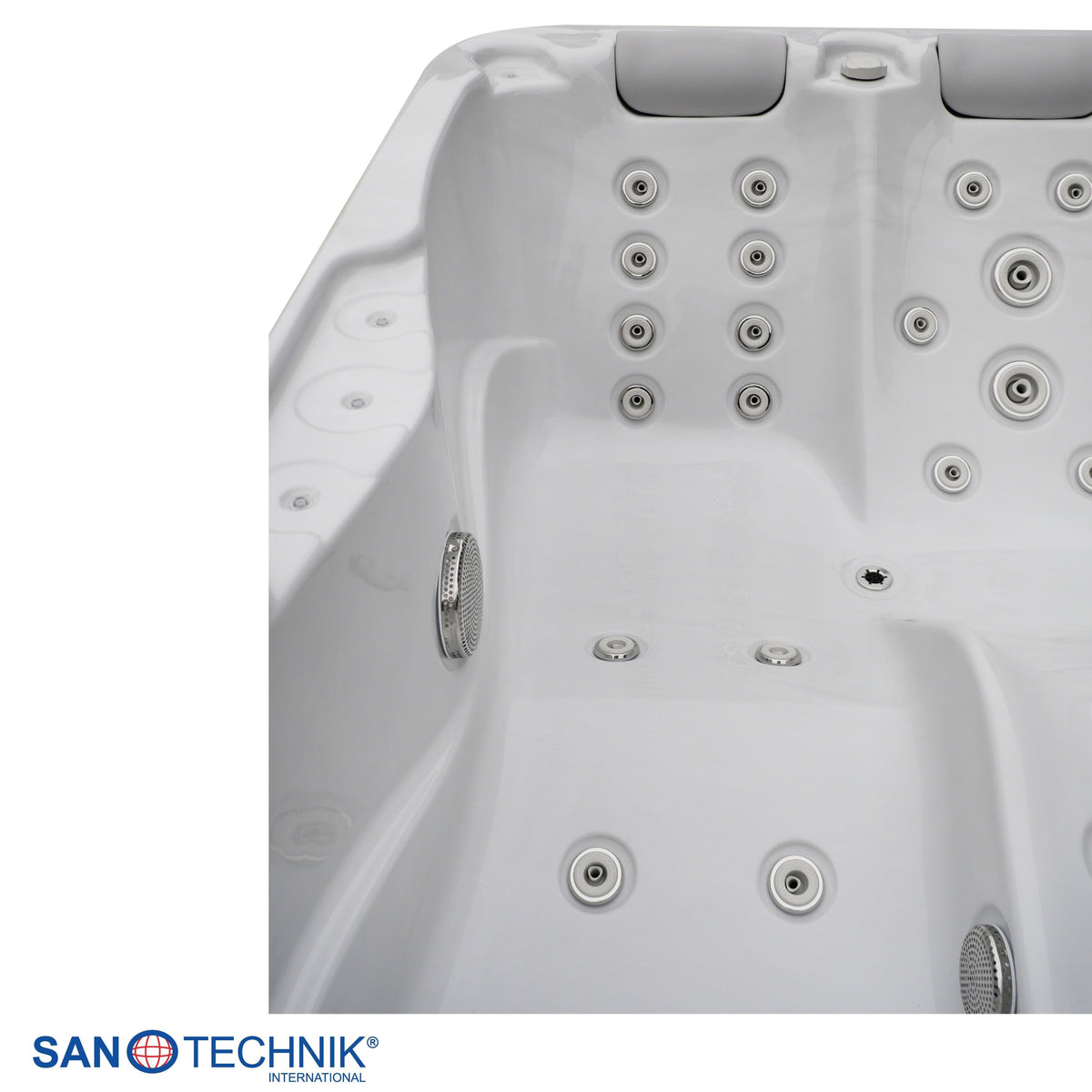 Outdoor Whirlpool MODENA White Marble incl. Cover