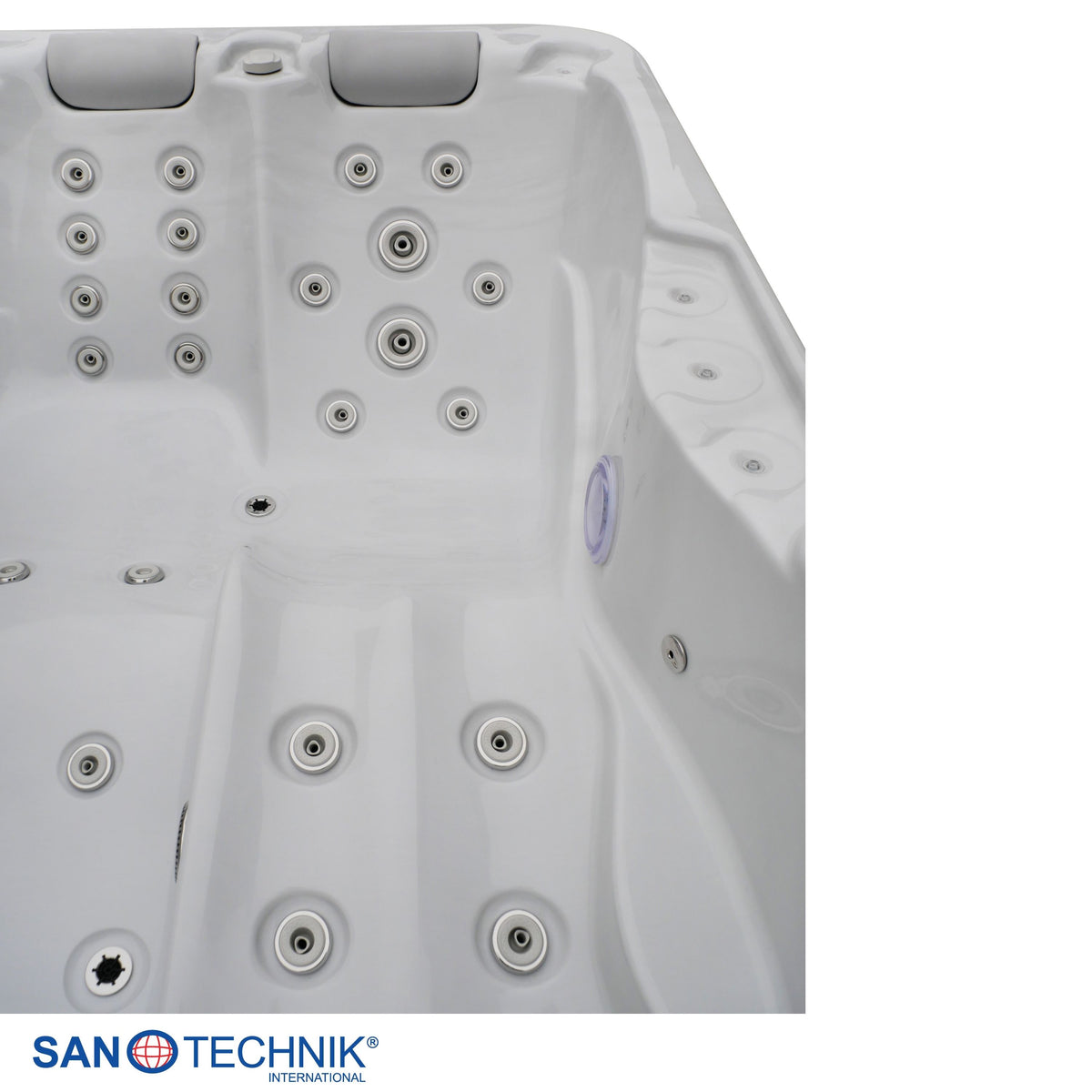 Outdoor Whirlpool MODENA White Marble incl. Cover