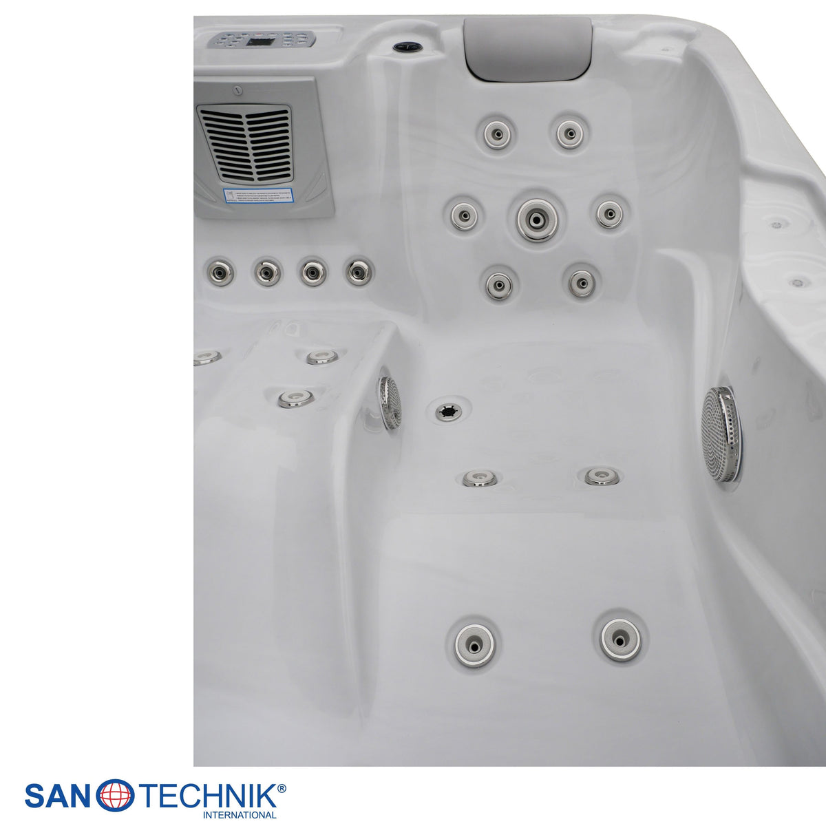 Outdoor Whirlpool MODENA White Marble incl. Cover