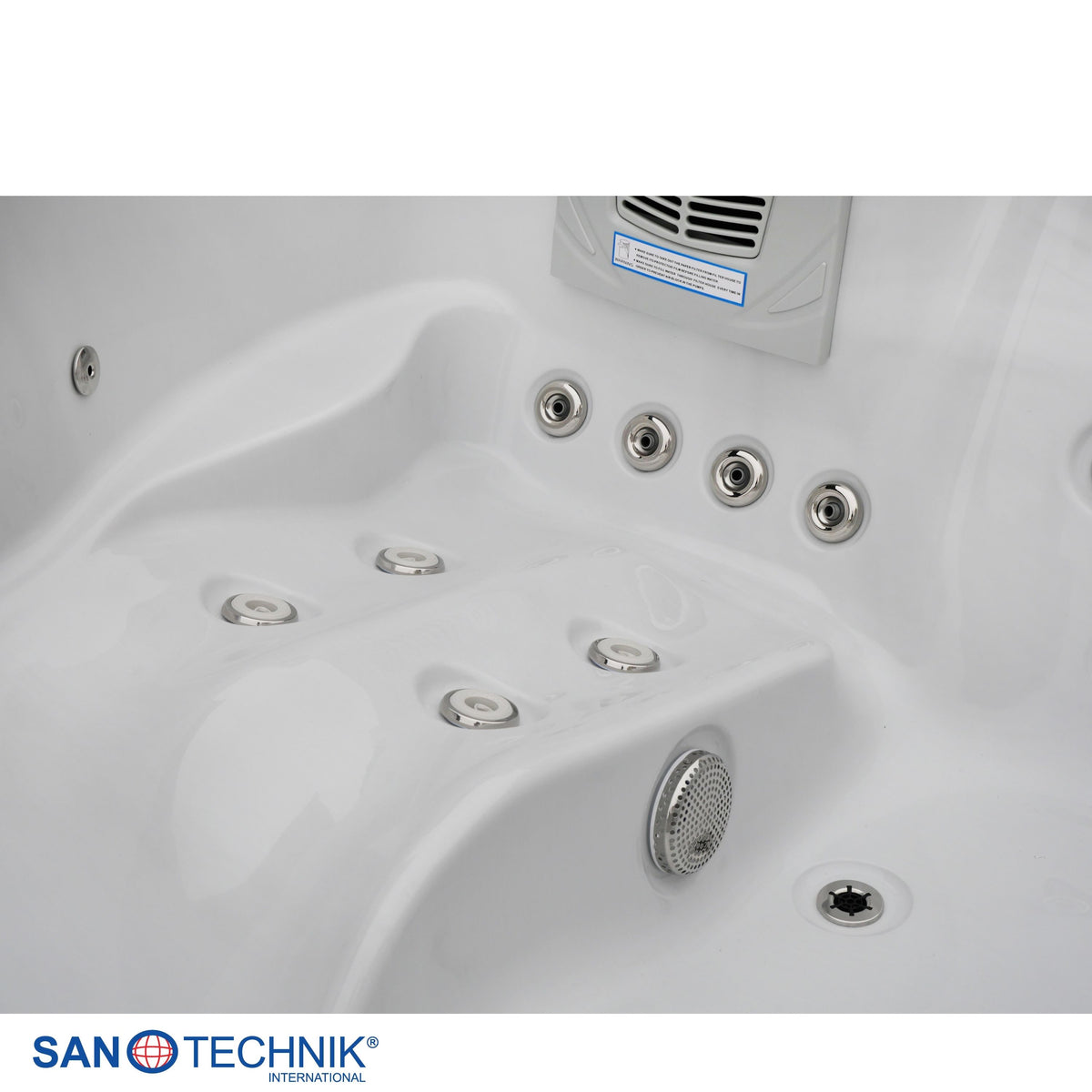 Outdoor Whirlpool MODENA White Marble incl. Cover