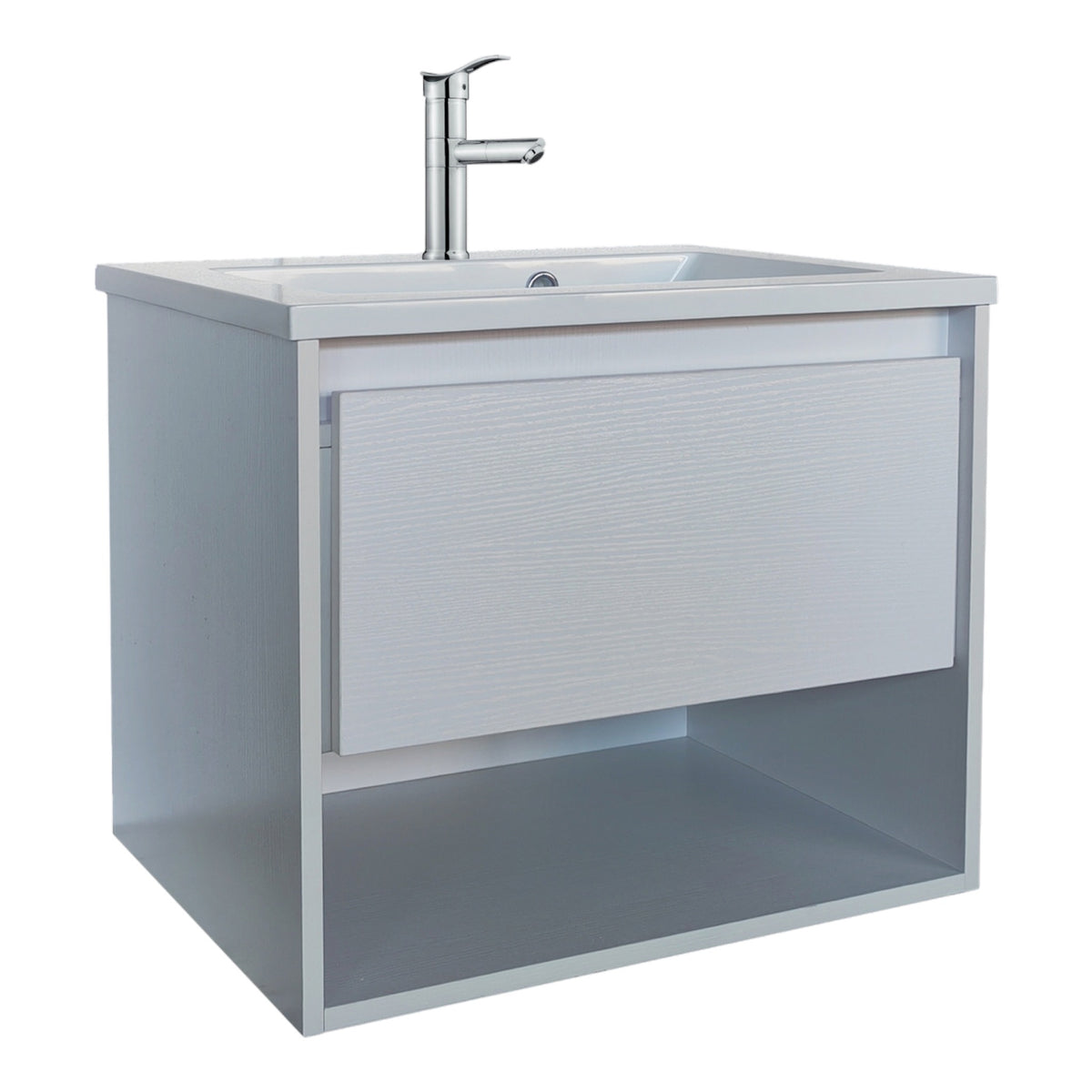 SOHO WHITE WOOD 60 vanity unit 