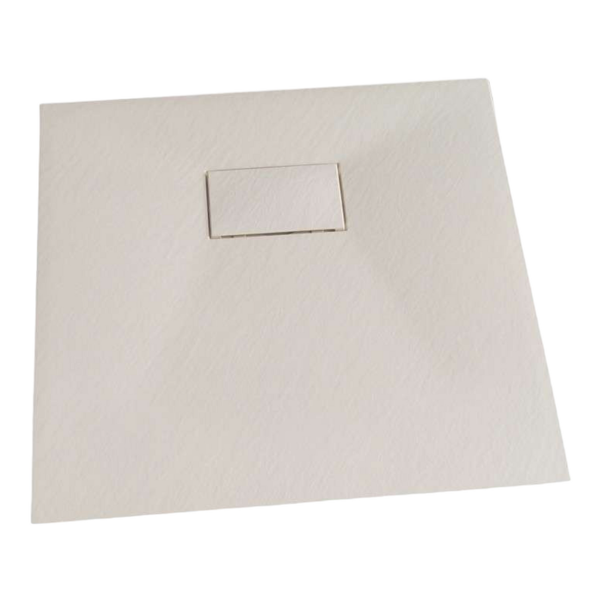 SMC Duschwanne 90x90 cm | Weiß Steinoptik