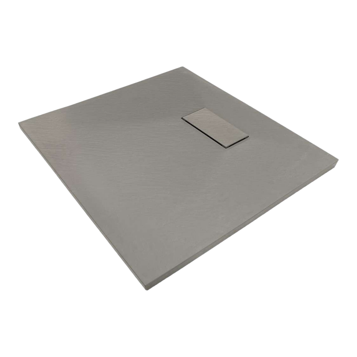 SMC Duschwanne 90x90 cm | Grau Steinoptik