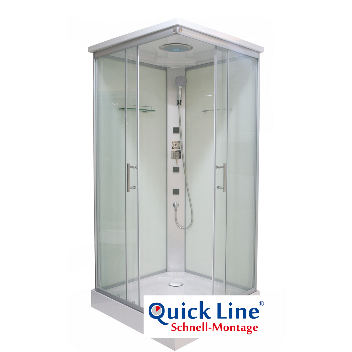 Complete Shower TWIST 1 with Quick Assembly 80x80x215 cm