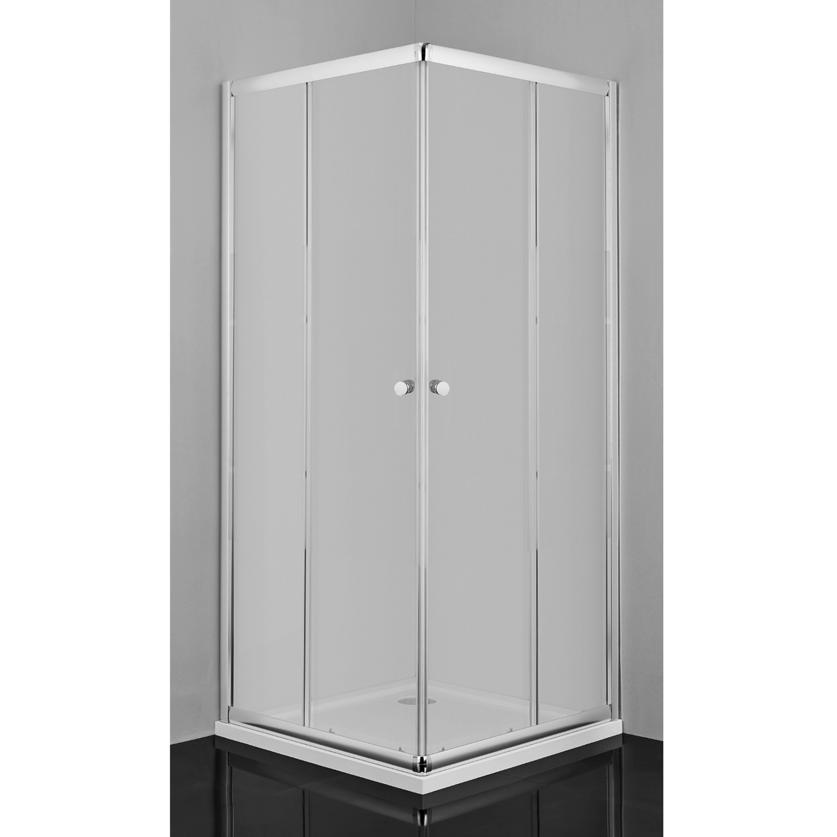 Corner shower with two sliding doors | 2 sizes