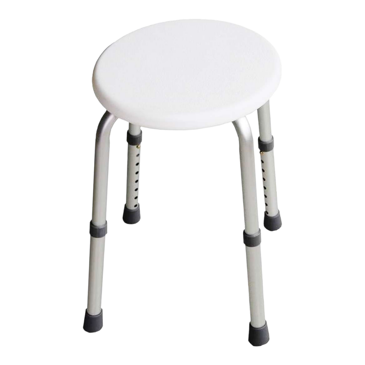 Duschhocker rund weiß 32x40x41 cm