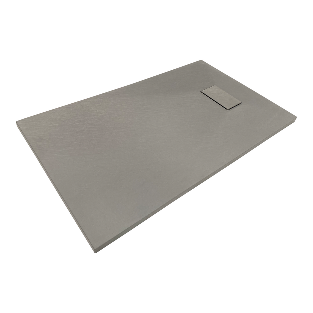 SMC Duschwanne 120x90 cm | Grau Steinoptik