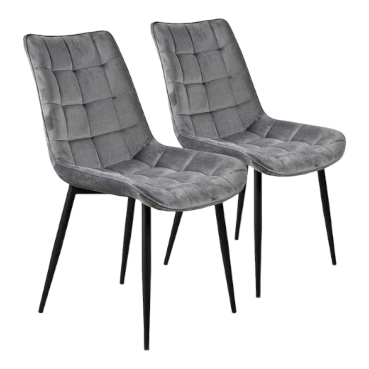 SET | 4x Esszimmerstuhl grau