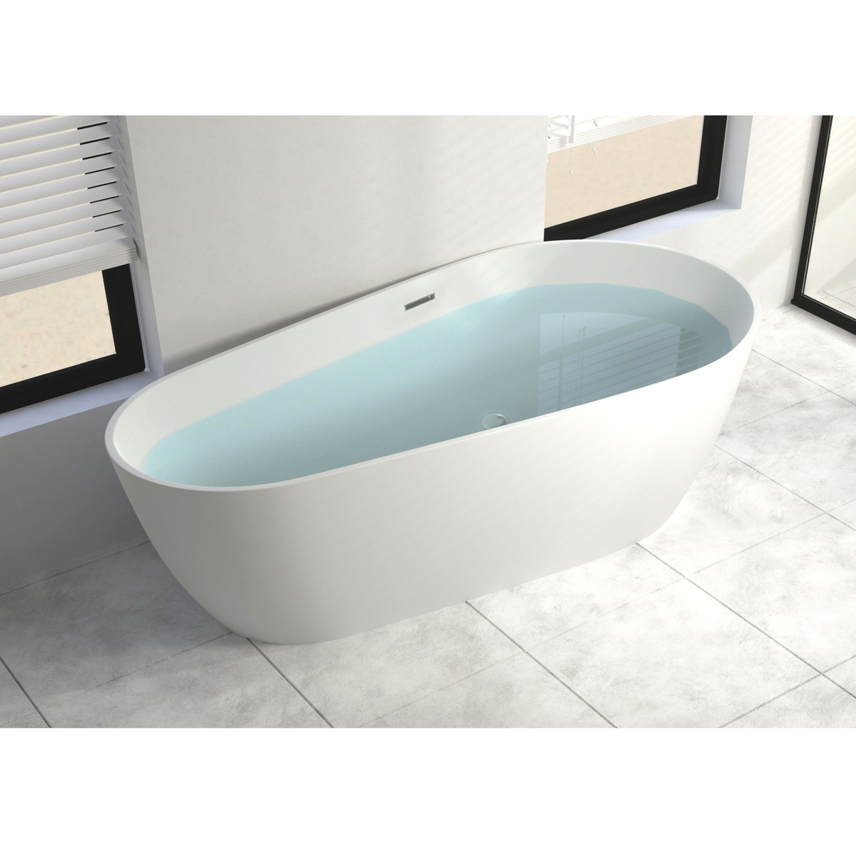 Bañera exenta CHICAGO 170x80x58 cm