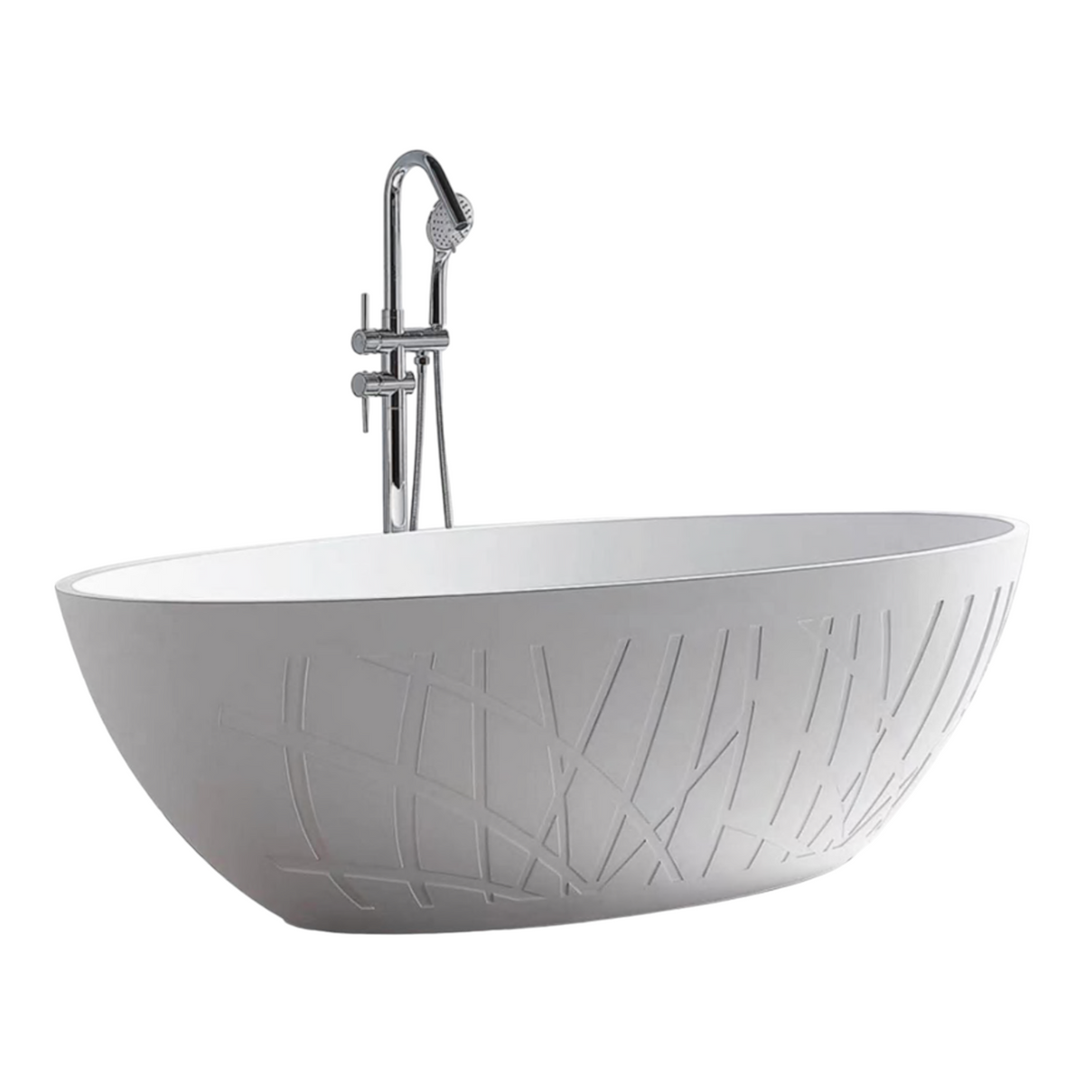 Freistehende Badewanne LAS VEGAS 180x80x56 cm