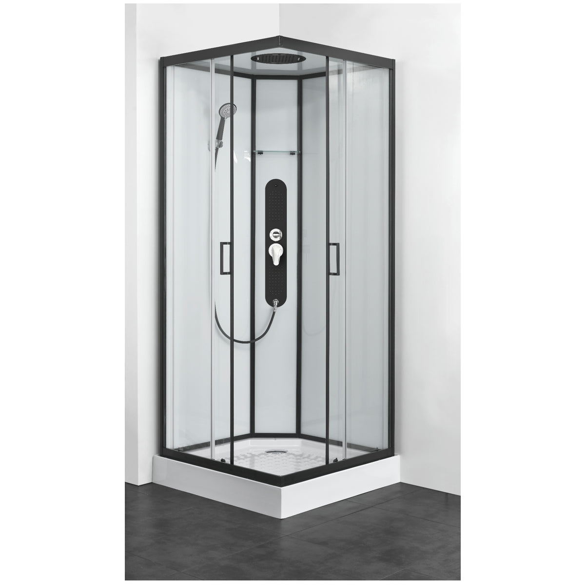 Complete shower SOHO SKY 2 with quick assembly 90x90x225 cm