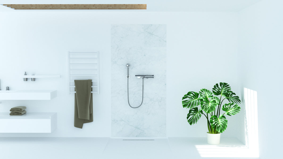 Marble shower back wall in 3 different sizes