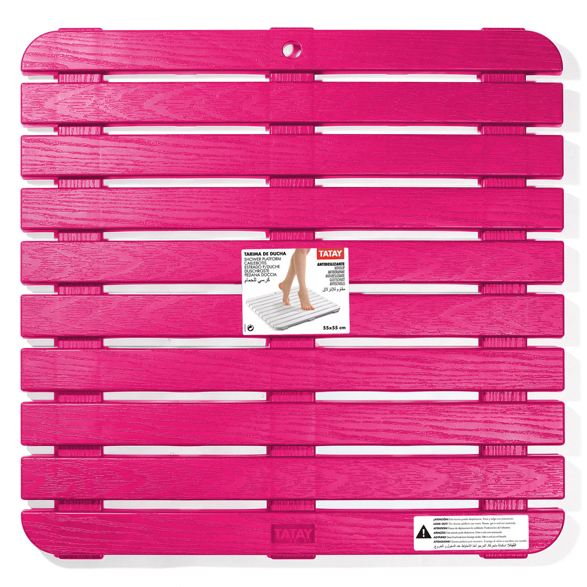 Rejilla de ducha 55 x 55 - Rosa