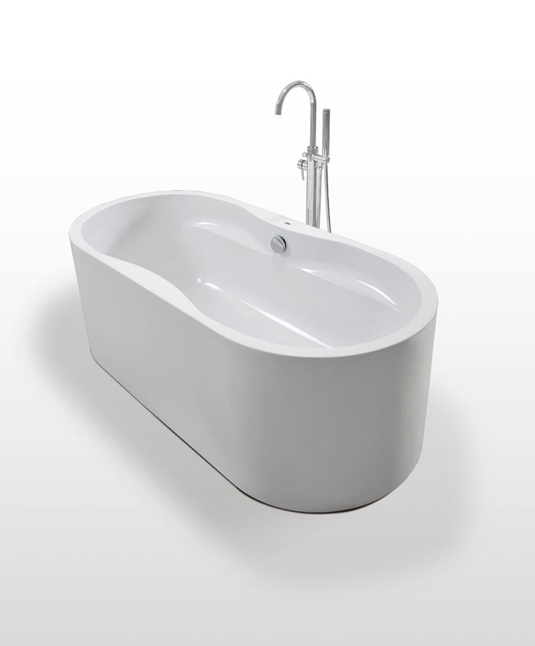 Freistehende Badewanne LIVERPOOL 170x80x60 cm