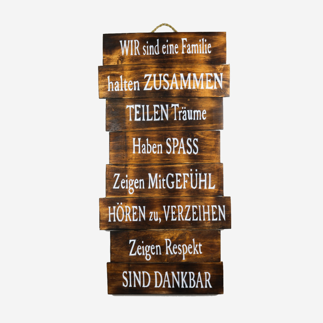 Wanddeko Wir sind eine Familie