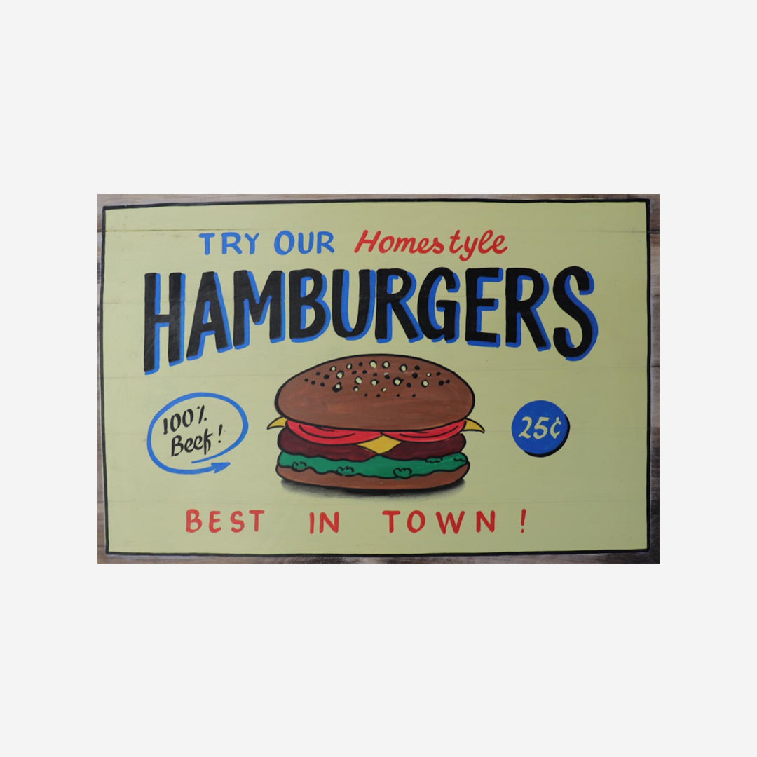 Wanddeko Hamburger