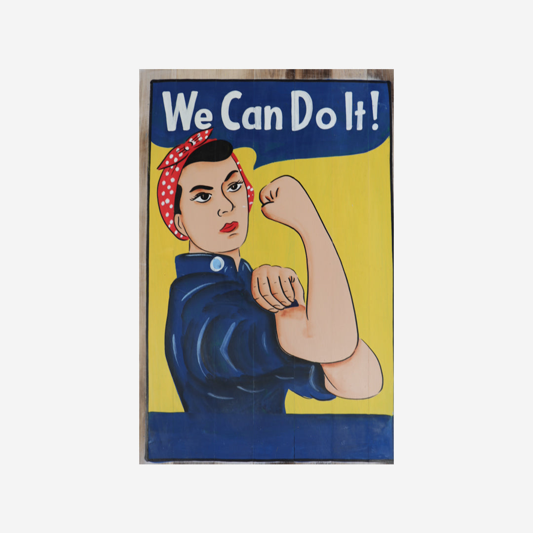 Wanddeko We can do it girl