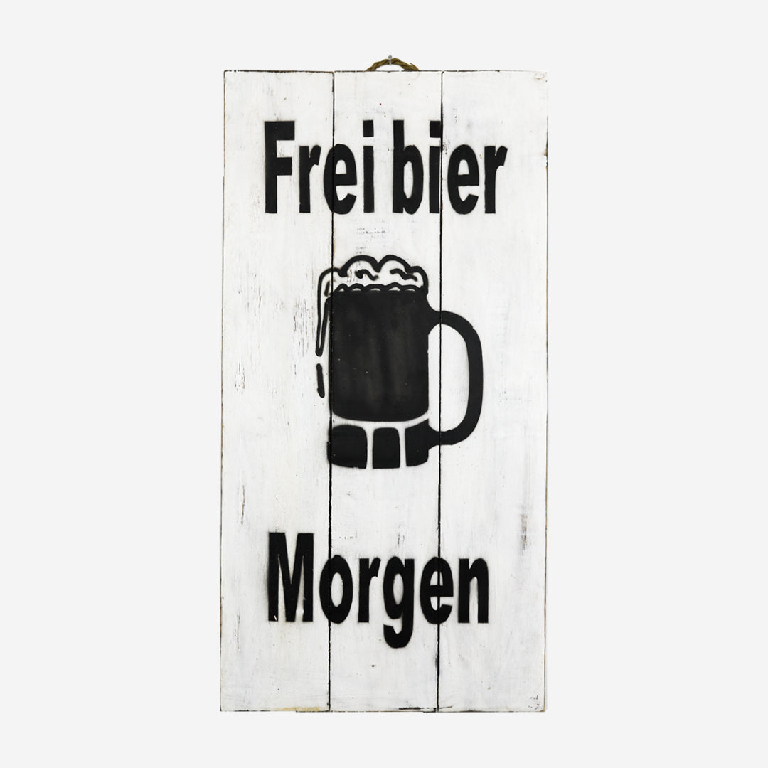 Wanddeko Frei Bier