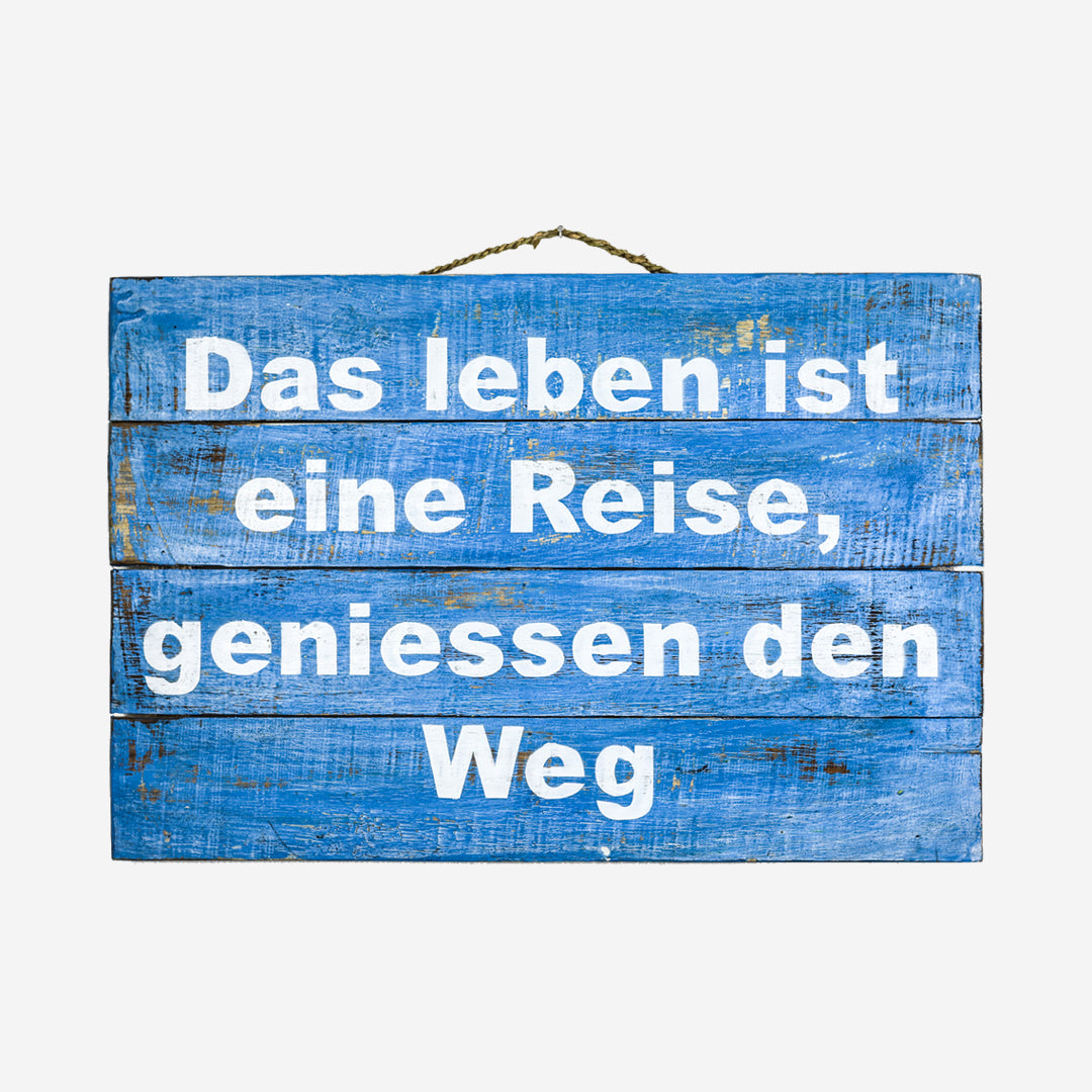 Wanddeko Das Leben ist eine Reise