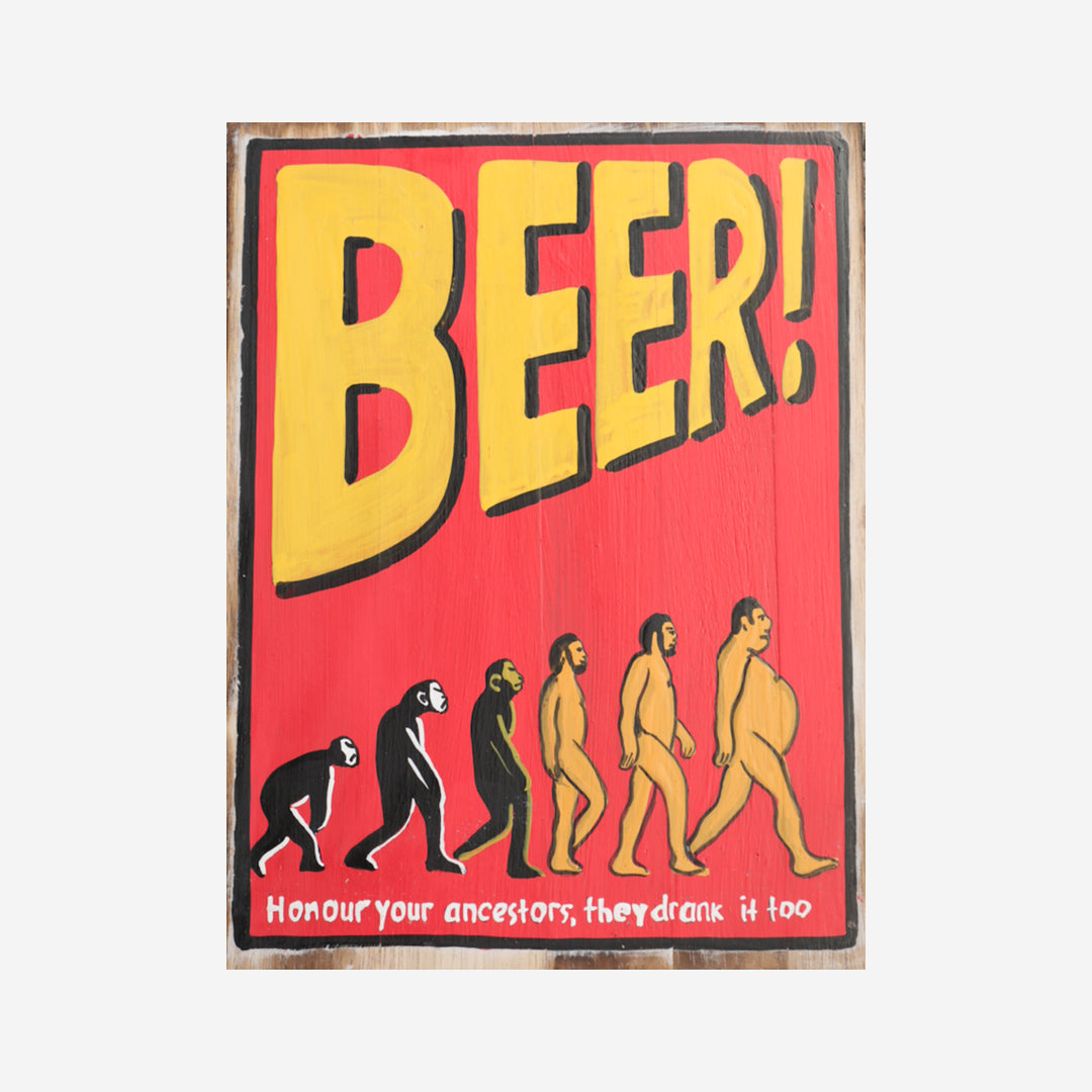 Wanddeko Beer