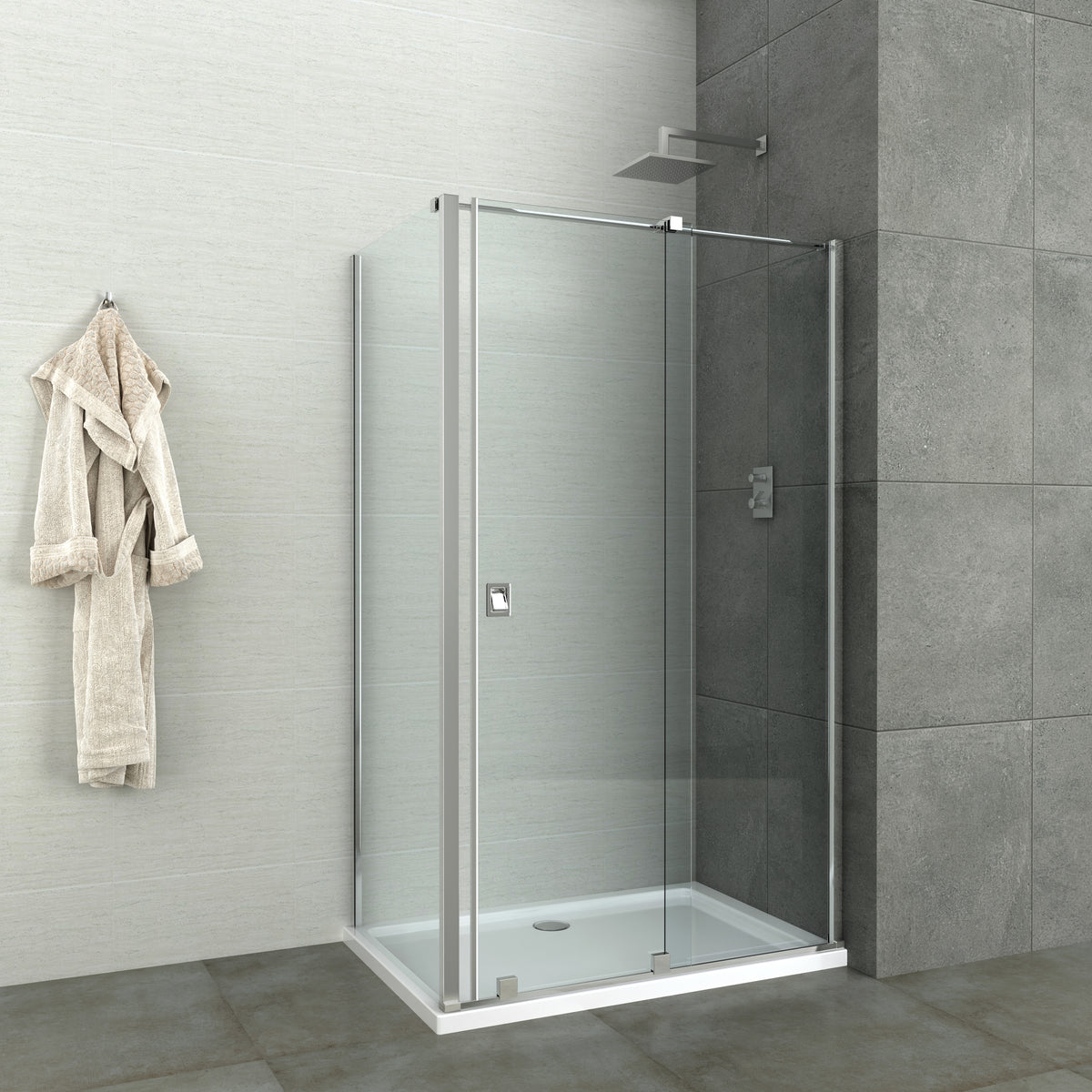 Elite chrome sliding door 8mm in 2 different sizes