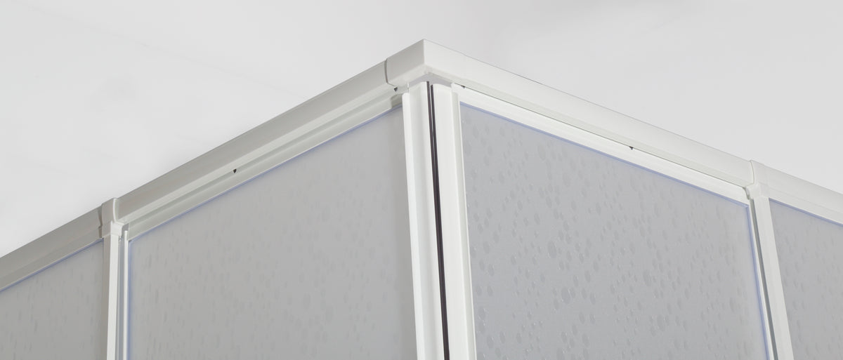Eckdusche AC90W 73-88x73-88x185 cm