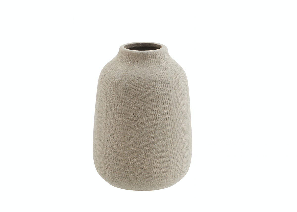 Vase matt grey