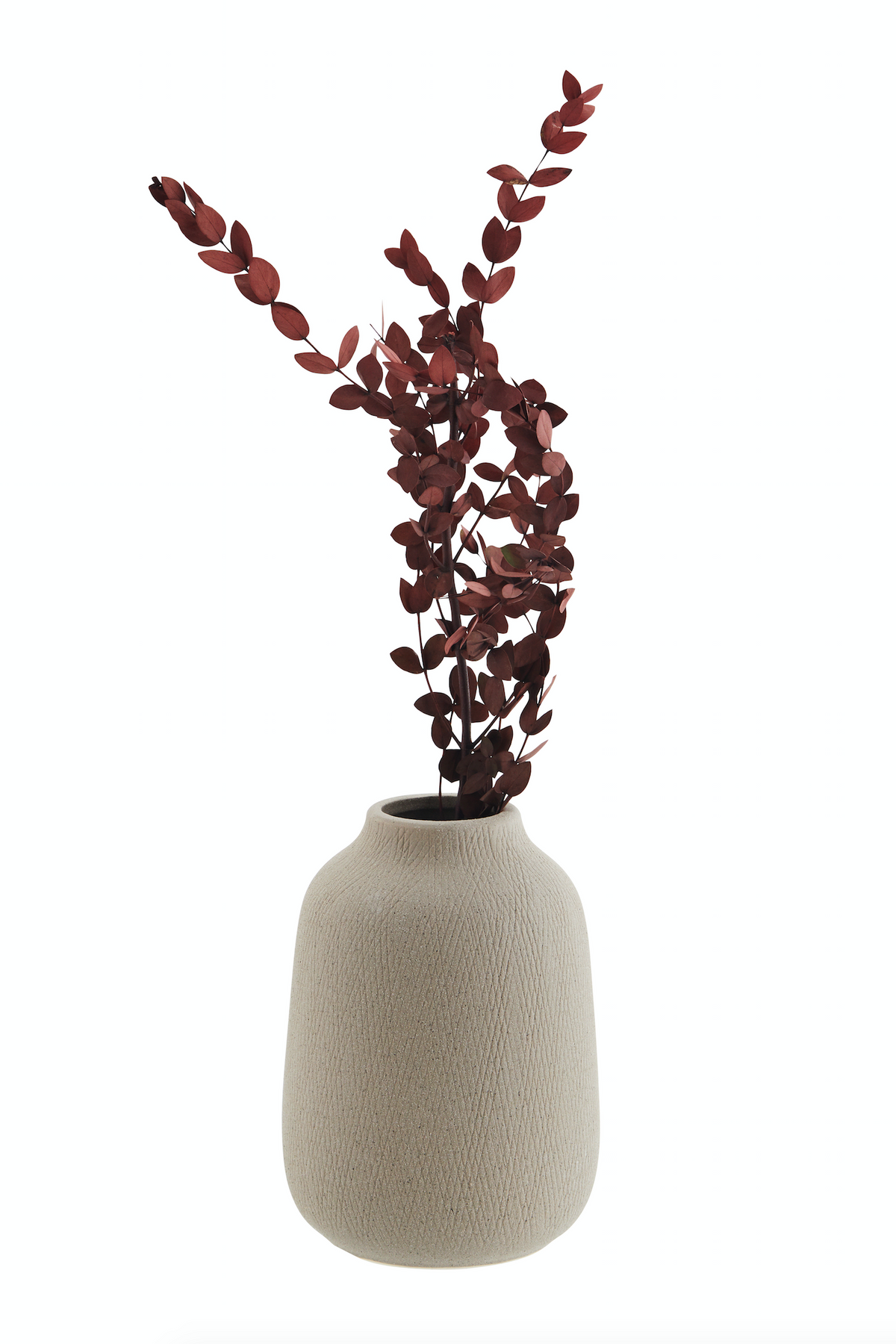 Vase matt grey