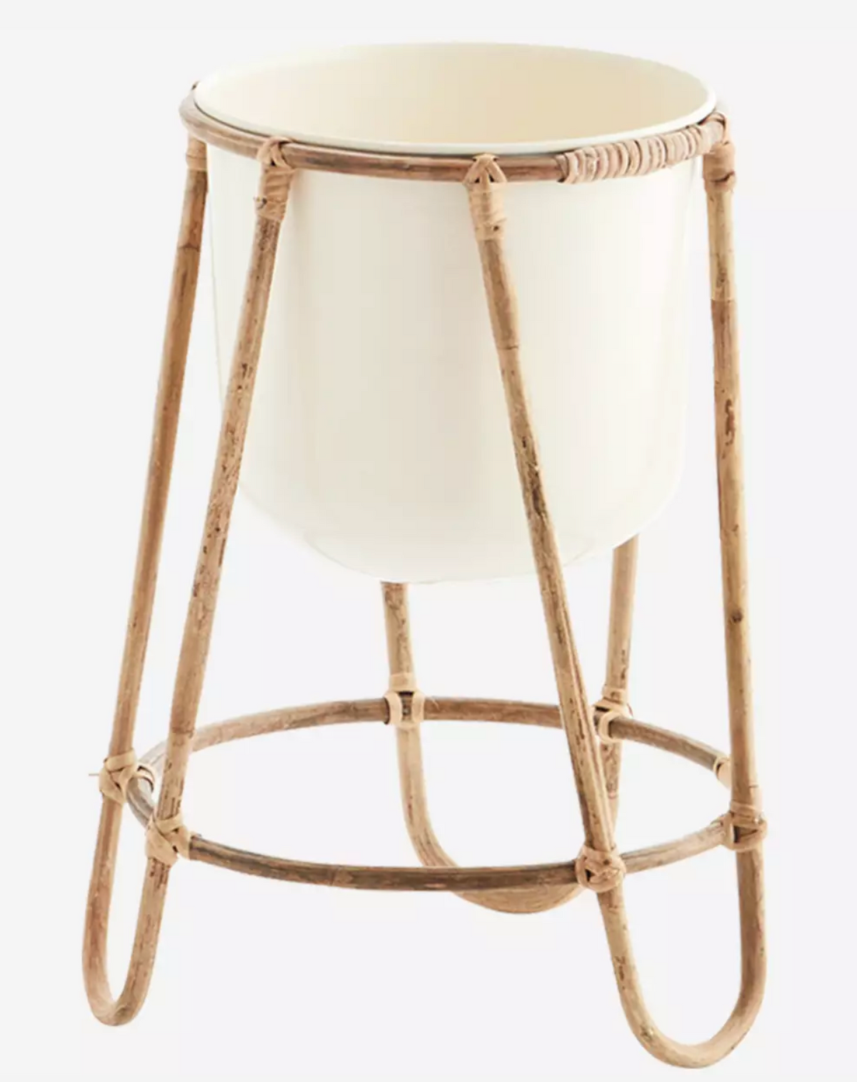 Soporte para macetas de bambú