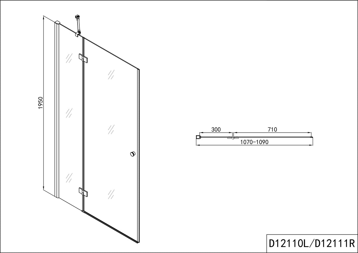 Puerta batiente SMARTFLEX en 9 tamaños diferentes