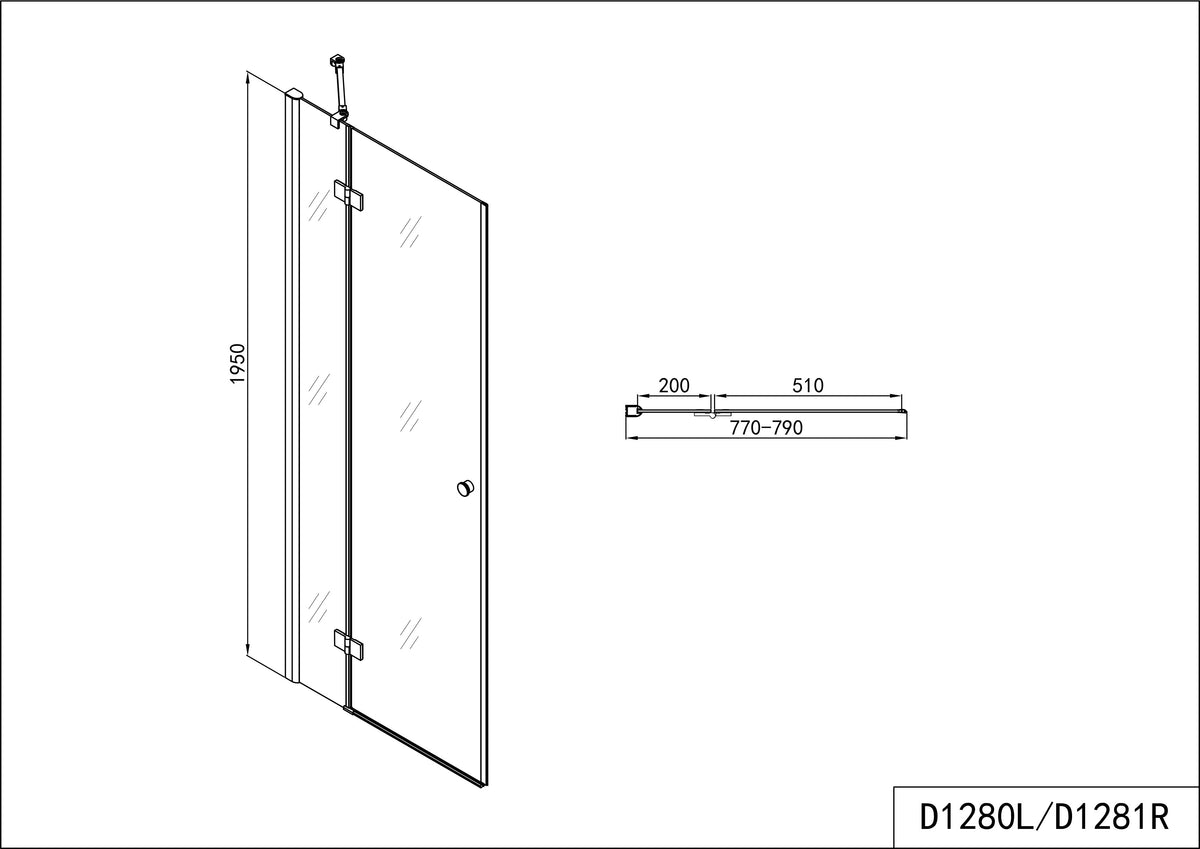 Puerta batiente SMARTFLEX en 9 tamaños diferentes
