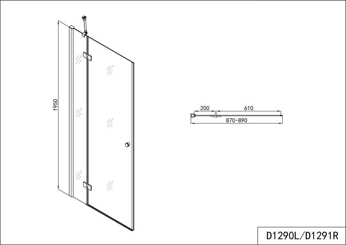Puerta batiente SMARTFLEX en 9 tamaños diferentes