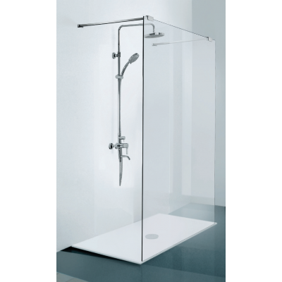 Elegance shower enclosure with telescopic bracket in 4 different sizes