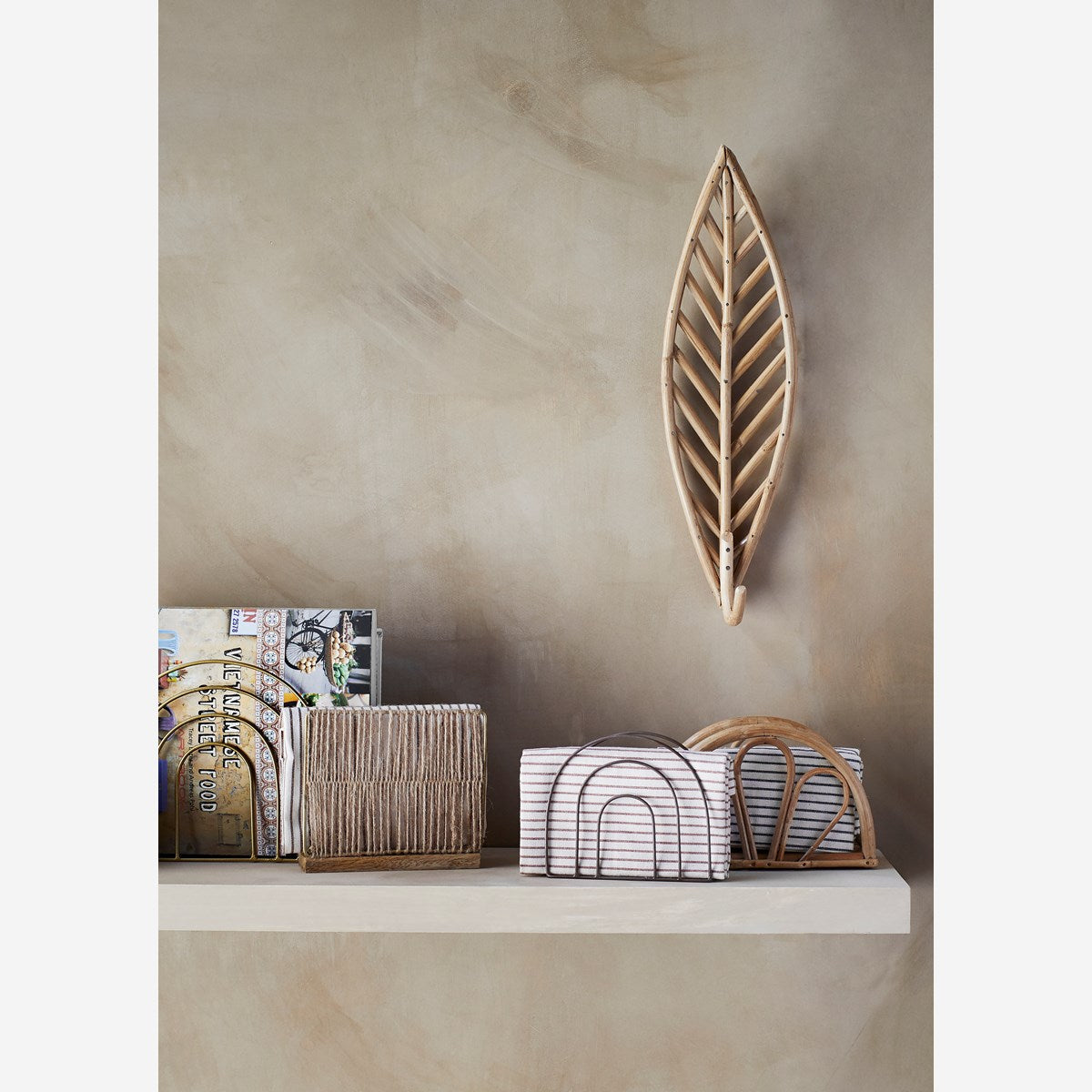 Bamboo napkin holder