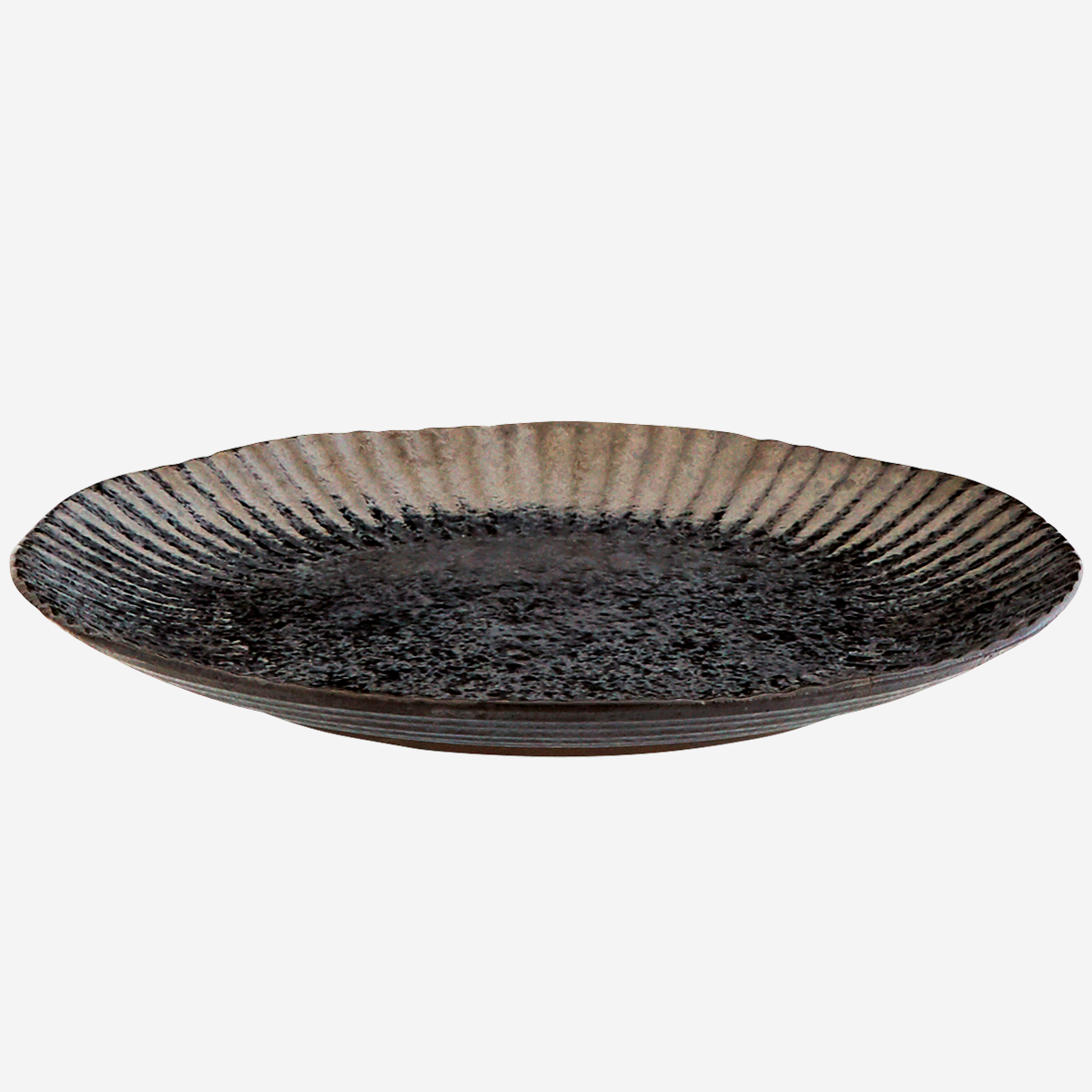 Steingut Speiseteller in Schwarz Ø 27 cm