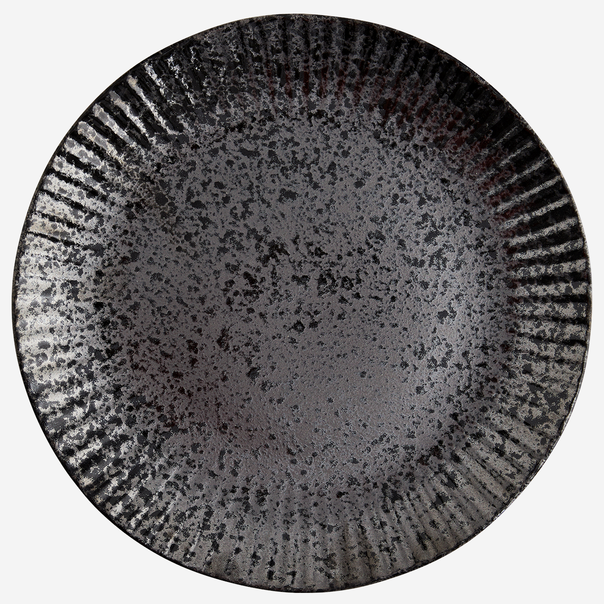 Steingut Speiseteller in Schwarz Ø 27 cm