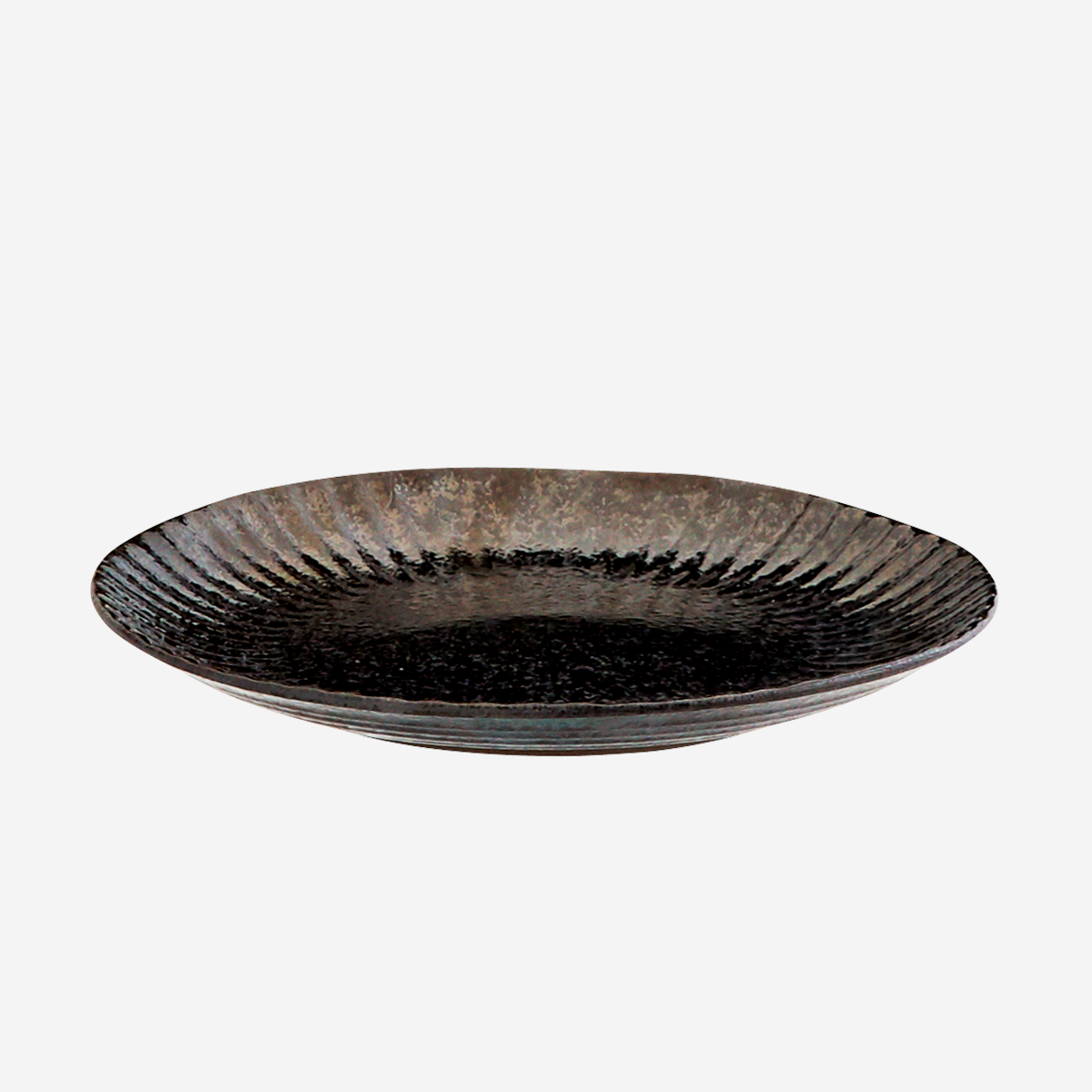 Steingut Frühstücksteller in Schwarz Ø 21,5 cm