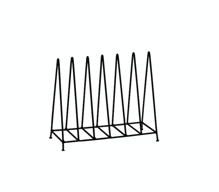 Soporte metálico negro