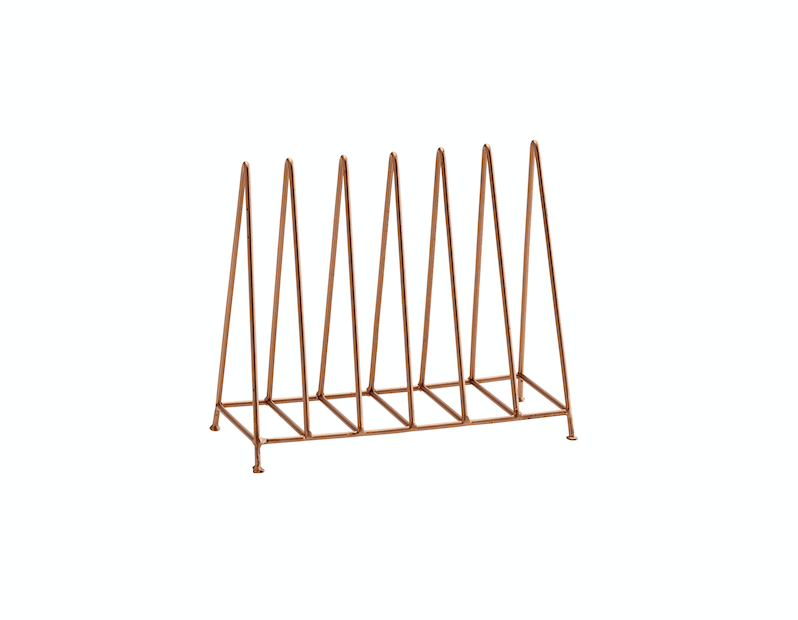 Soporte metálico cobre