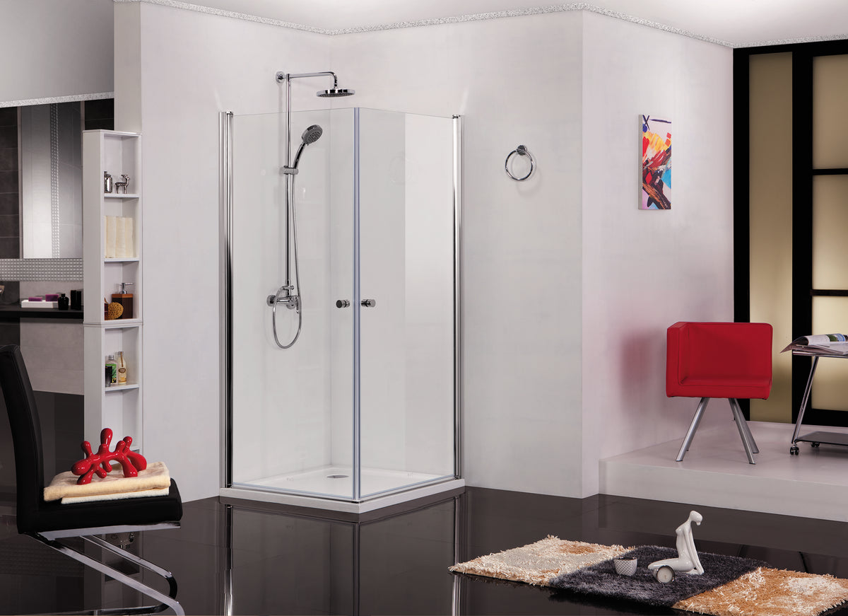 ELEGANCE shower enclosure with two swing doors | 2 different sizes
