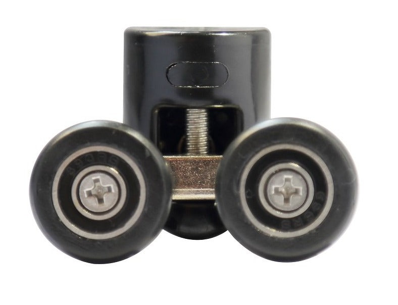 Double roller top 1 piece black/6 mm